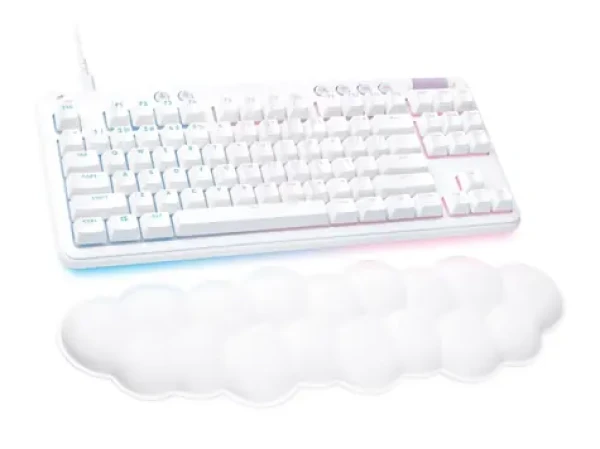 Logitech G713 Tactile bílá / Herní klávesnice / TKL / FR AZERTY / USB / podsvícení (920-010416)