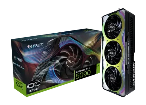 Palit RTX 5090 GameRock 32GB / 2407MHz / 32GB GDDR7 / 512-bit / 1x HDMI + 3x DP / 1000W (16) (NE75090019R5-GB2020G)