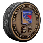 Mustang Puk New York Rangers NHL Stanley Cup Years Gold Medallion