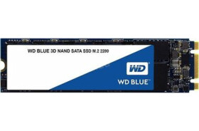 WD Blue 250GB / M.2 2280 / 3D NAND / RW: 550 525 MBps / IOPS:95K 81K / MTTF 1.75mh / 3y (WDS250G2B0B)