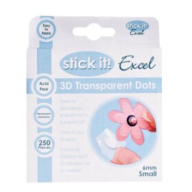 Dp Craft STI 4532000 Transparentní gelové body, průměr 6 mm 250 ks