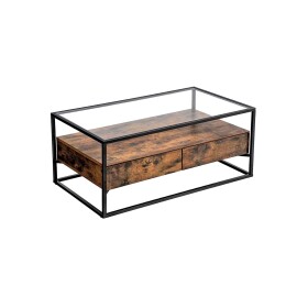 FRONTI Skleněný konferenční stolek v průmyslovém designu