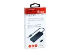 Equip USB Hub 4x USB-A / USB hub / USB 3.2 Gen 1 5 Gbps / adaptér USB-C (128956)