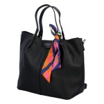 Praktická dámská koženková kabelka Claude černá