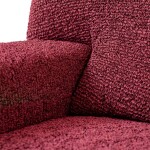 Bielastické potahy VITTORIA bordó relaxační křeslo (š. 70 - 90 cm)
