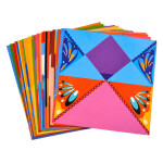 Mamido Kreativní sada origami 100 barevných listů