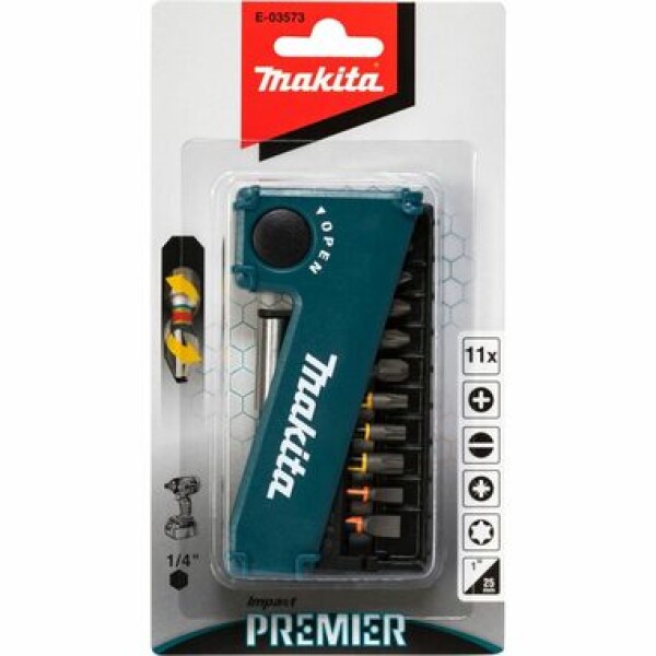 Makita E-03573 Sada torzních bitů 1/4" 11 ks (0088381570213)