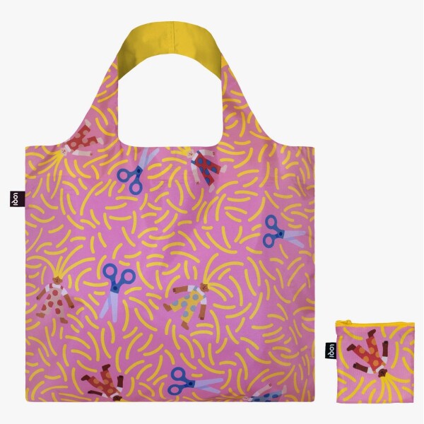 Skládací nákupní taška LOQI ELEONORA AROSIO Bad Hair Day