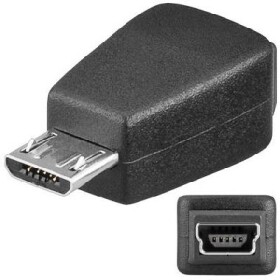 PremiumCord USB redukce Mini 5 PIN/female - Micro USB/male (8592220007867)