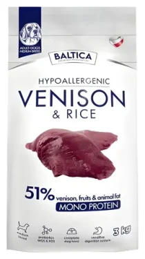 BALTICA Nutraceutic Hypoallergenic Adult Venison / Granule pro psy / střední plemena (10–25 kg) / zvěřina s rýží