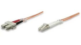 Intellinet LC/SC oranžová / Optický patch kabel / Multimode OM2 / Duplex / 1 m / LSZH (470353)
