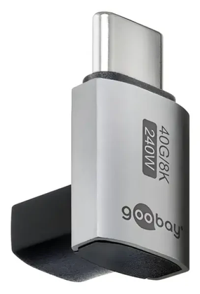 Goobay 74444 / USB-C adaptér / Úhlový 90° / USB4 (74444)