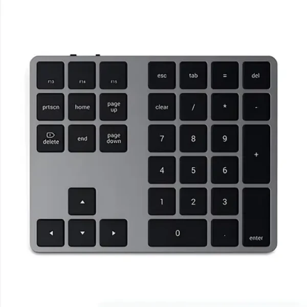 Satechi Extended Keypad Space Gray / Bezdrátová numerická klávesnice / Bluetooth / hliníková (ST-XLABKM)