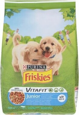 Purina Friskies Junior s kuřecím masem a zeleninou mléka 0,5 kg