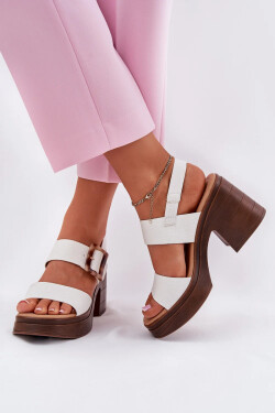 Sandály na podpatku model 213008 Step in style 38