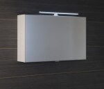 SAPHO - CLOE galerka s LED osvětlením 80x50x18cm, bílá CE080-0030