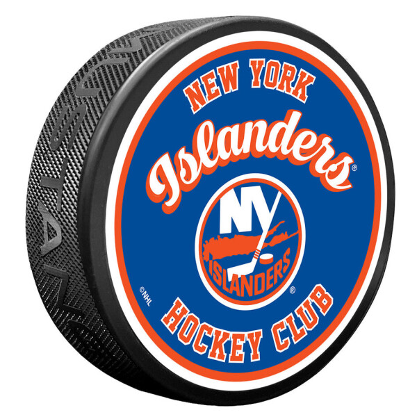Mustang Puk New York Islanders NHL Retro Script