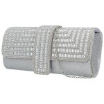 Módní dámské psaníčko Michelle Moon Asiri, stříbrné