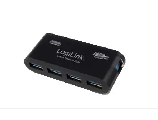 LogiLink UA0170 černá / USB hub / 4x USB-A 3.0 / 5 Gbit/s / napájecí adaptér (UA0170)