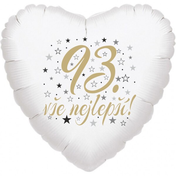 93. narozeniny balónek srdce Balonky.cz 93. narozeniny balónek srdce Balonky.cz