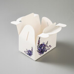 Výslužková krabice s rukojetí Lila 13x9x7cm