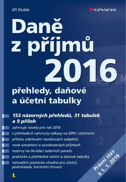 Daně z příjmů 2016 - Jiří Dušek