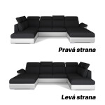Sedací souprava Evanell Provedení: Levá U, látka: Berlin 01/ Soft 17