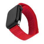 FIXED Nylonový řemínek Nylon Sporty Strap pro Apple Watch 42/44/45mm červený (FIXNST2-434-RD)