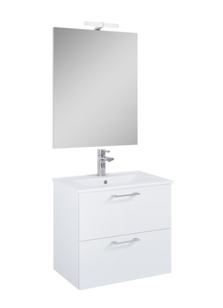 Koupelnová sestava s umyvadlem Ceramia Lea 61,5x55x41,7 cm bílá LEASET60B LEASET60B
