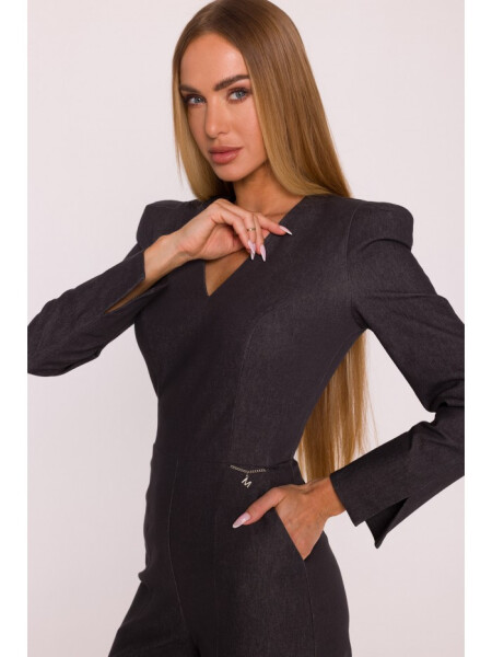 M883 Kombinéza džínového vzhledu - grafitová EU S