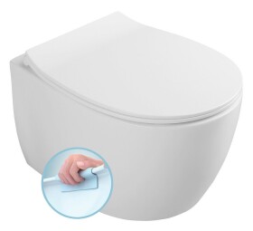 ISVEA - SENTIMENTI závěsná WC mísa, Rimless, 36x51cm, bílá 10AR02010SV
