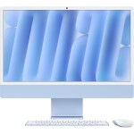 Apple iMac 24 M4 (2024) modrá / 24" 4.5K / Apple M4 / 16GB / 256GB SSD / Apple 10-Core / macOS (MWV13CZ/A)