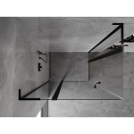 MEXEN/S - Mist L Duo sprchový kout dveře křídlové 105 x 95, transparent, černá 8A4L-105-095-70-00