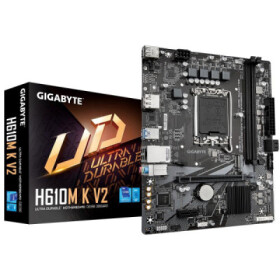 GIGABYTE MB Sc LGA1700 H610M K V2, Intel H610, 2xDDR5, DP, HDMI, mATX EDF_1706310