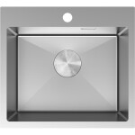MEXEN - Solix ocelový dřez 1-bowl 500 x 450 mm, nerez 6402501000-01