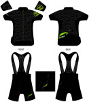 Kraťasy HAVEN SKINFIT MEN black/fluo