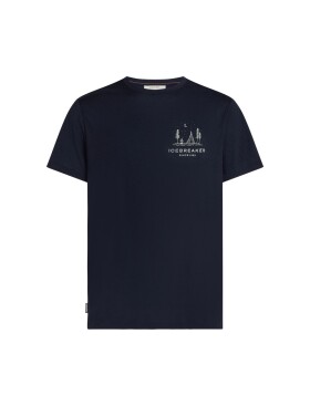Pánské merino triko s krátkým rukávem ICEBREAKER Mens 150 Tech Lite SS Tee Peaceful Pass, Midnight Navy velikost: L