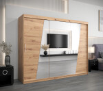 Šatní skříň Abi R0 Barva korpusu: Bílá, Rozměry: 120 cm, Dveře: Černá