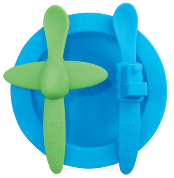 Sada nádobí Oogaa modrá s modrou - Oogaa