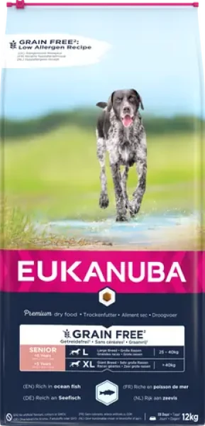 Eukanuba Grain Free Senior large/giant breed Ocean fish 12 kg