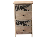 DumDekorace Komoda ZOFIA se 4 zásuvkami - boho design, 40 x 29 x 73 cm
