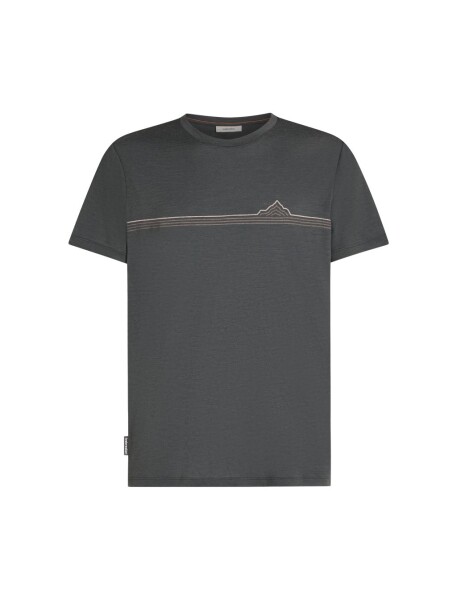 ICEBREAKER Mens Mer 150 Tech Lite SS Tee Range Stripes, Obsidian velikost: S