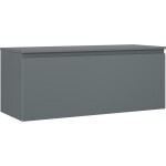 MEXEN/S - Orio koupelnová skříňka pod umyvadlo 120 cm s deskou, 1 šuplík, grafit mat 91A10-12047-1-BFC66
