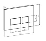 PRIM předstěnový instalační systém s chromovým tlačítkem 20/0041 + WC Ideal Standard Tesi se sedátkem SoftClose, AquaBlade PRIM_20/0026 41 TE1