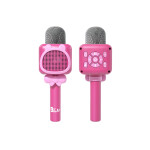 Mamido Dětský bezdratový Bluetooth karaoke mikrofon růžový MT1561