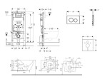 GEBERIT - Duofix Set předstěnové instalace, klozetu Gaia sedátka softclose, tlačítko Delta20, alpská bílá SANI11CA3145B