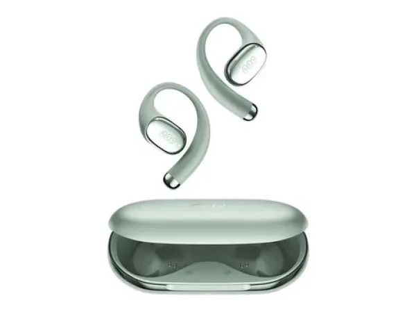 QCY Crossky R70 zelená / Bezdrátová sluchátka s mikrofonem / TWS / Bluetooth 6.0 / IPX5 / dobíjecí box (CT02 green)