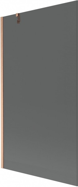 MEXEN/S - Next vanová zástěna FIX 100 x 150, grafit, měď kartáčovaná 895-100-000-00-40-65