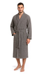 Pánský vaflový župan Vestis Saimaa Organic Grey XL