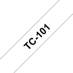 Brother TC-101 / Páska pro tiskárnu štítků / 12 mm / 7,7 m / černý tisk na čirém podkladu / laminovaná (TC101)